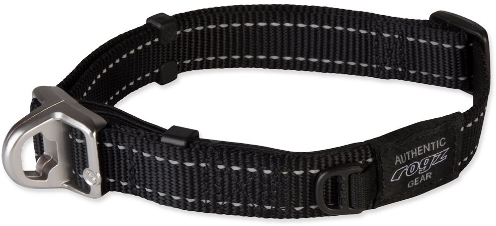 ROGZ obojok safety collar čierny 2 × 33 – 48 cm